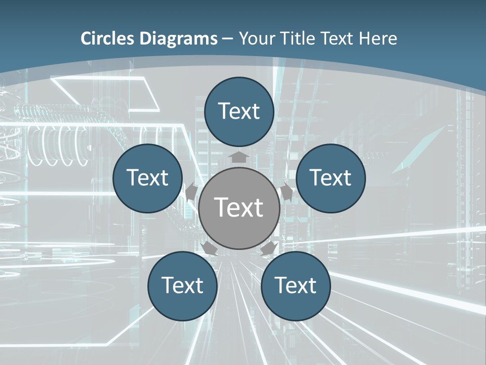 Chip Communication Megalopolis PowerPoint Template