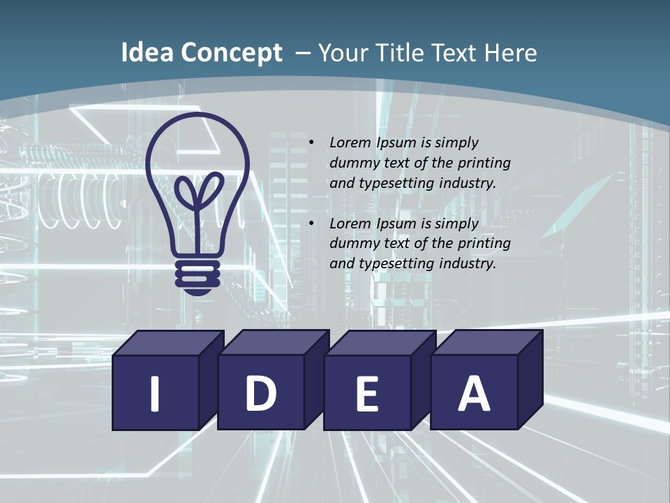 Chip Communication Megalopolis PowerPoint Template
