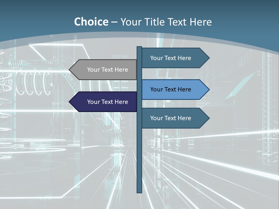 Chip Communication Megalopolis PowerPoint Template