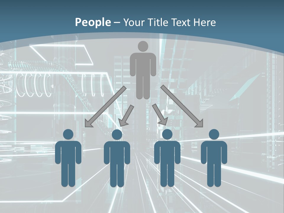 Chip Communication Megalopolis PowerPoint Template