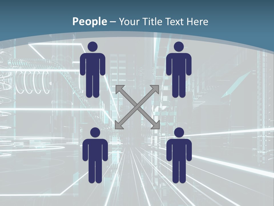 Chip Communication Megalopolis PowerPoint Template