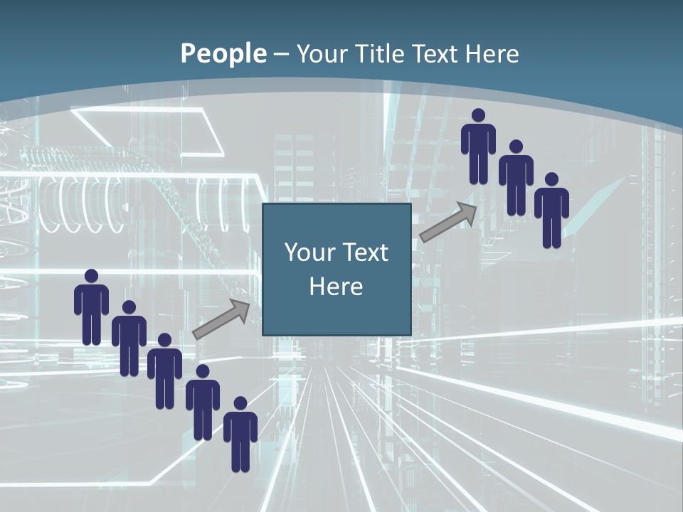 Chip Communication Megalopolis PowerPoint Template