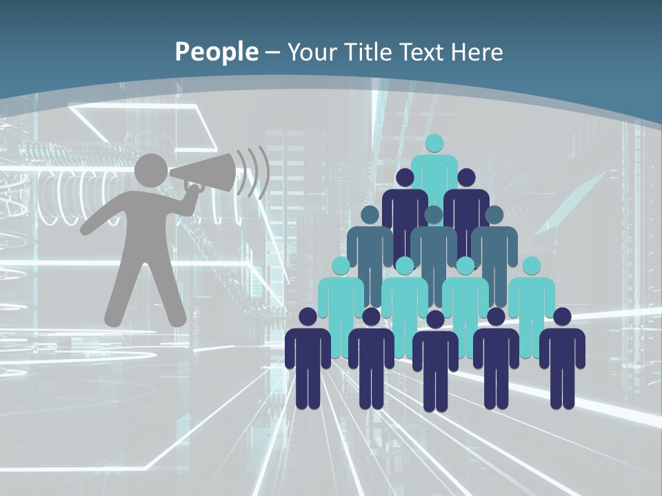 Chip Communication Megalopolis PowerPoint Template