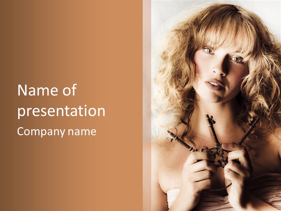 Enchanting Strapless Sensual PowerPoint Template