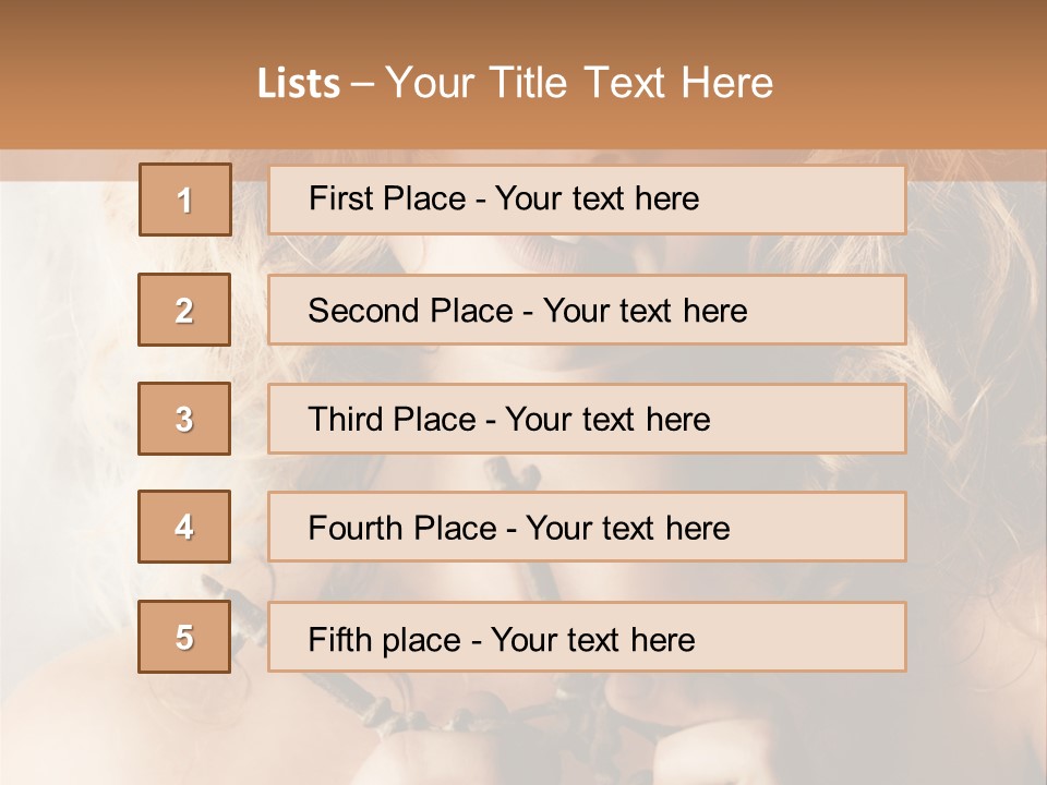 Enchanting Strapless Sensual PowerPoint Template