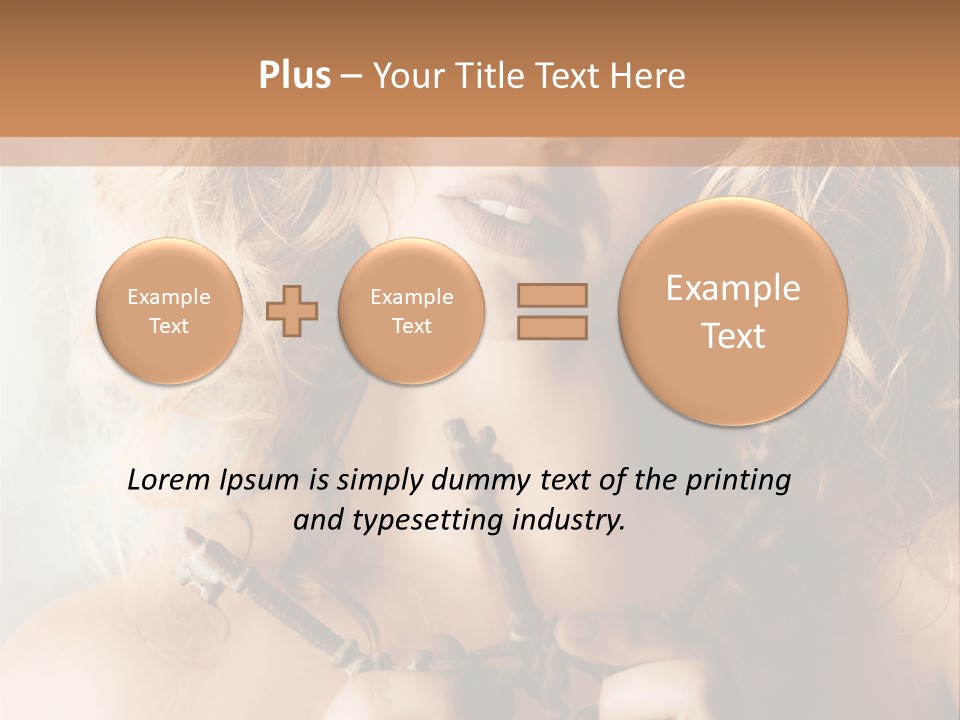 Enchanting Strapless Sensual PowerPoint Template