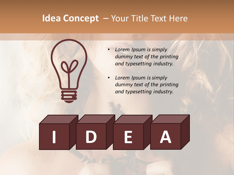 Enchanting Strapless Sensual PowerPoint Template