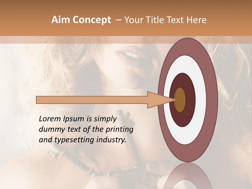 Enchanting Strapless Sensual PowerPoint Template