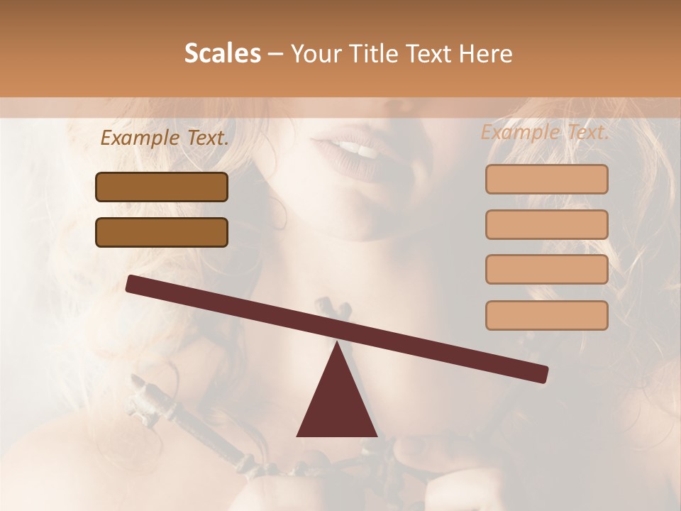 Enchanting Strapless Sensual PowerPoint Template