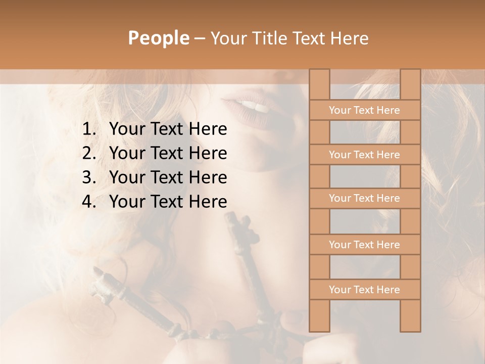 Enchanting Strapless Sensual PowerPoint Template