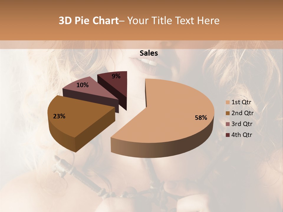 Enchanting Strapless Sensual PowerPoint Template