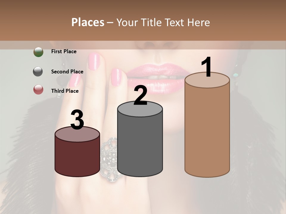 Caucasian Eye Elegance PowerPoint Template