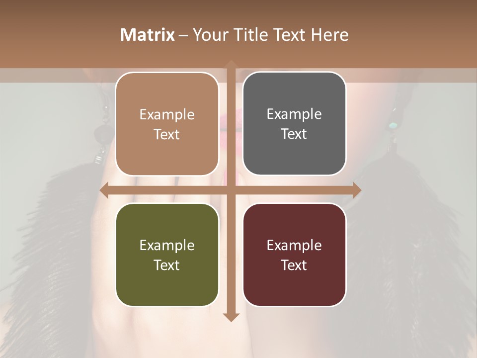 Caucasian Eye Elegance PowerPoint Template