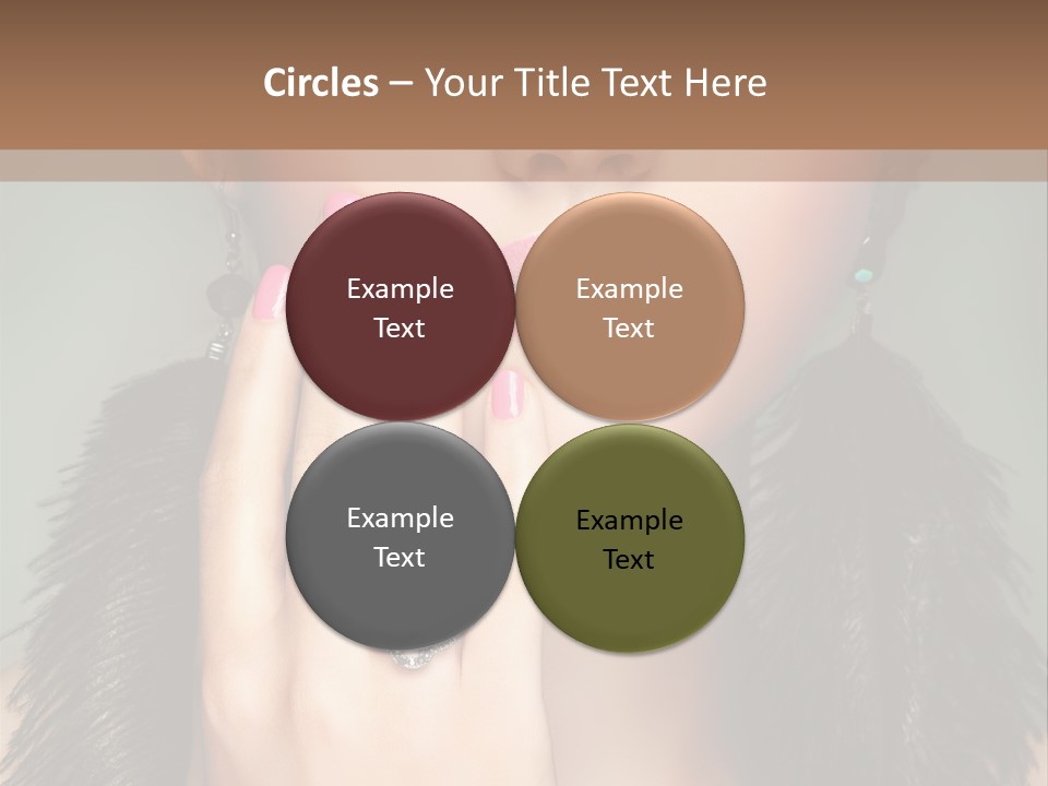 Caucasian Eye Elegance PowerPoint Template