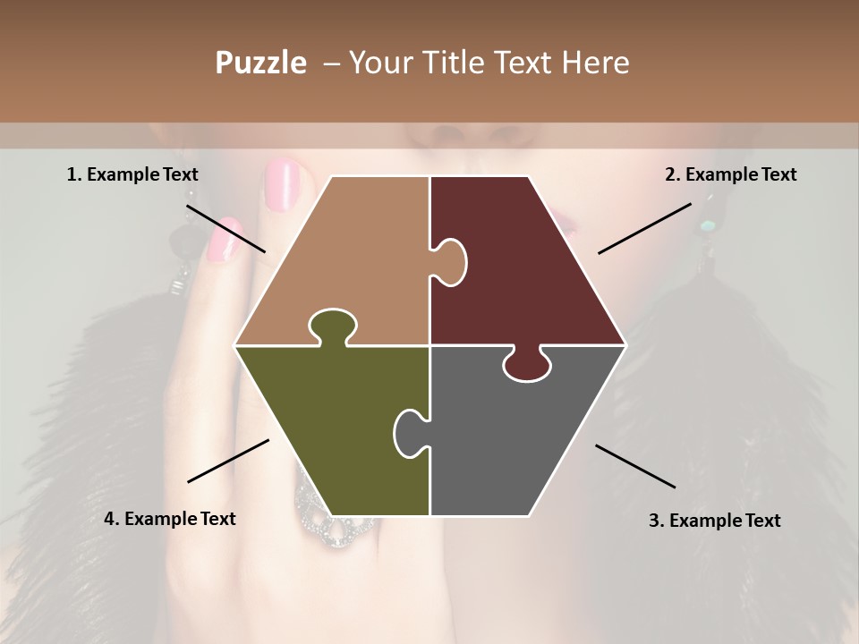 Caucasian Eye Elegance PowerPoint Template