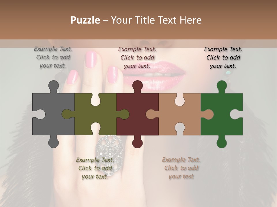 Caucasian Eye Elegance PowerPoint Template