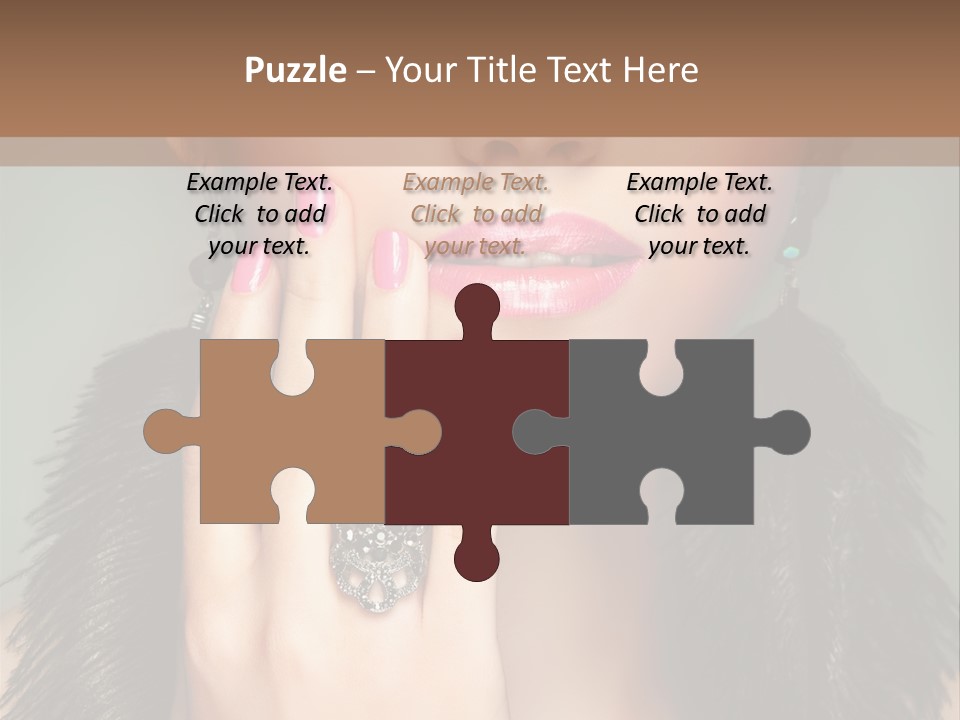 Caucasian Eye Elegance PowerPoint Template