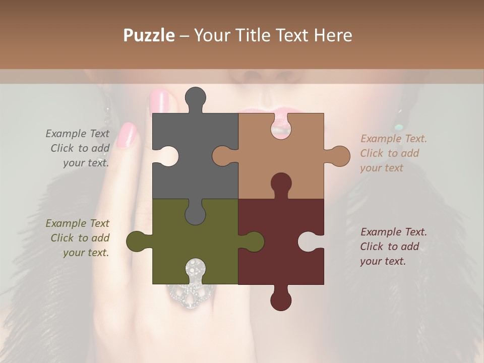 Caucasian Eye Elegance PowerPoint Template