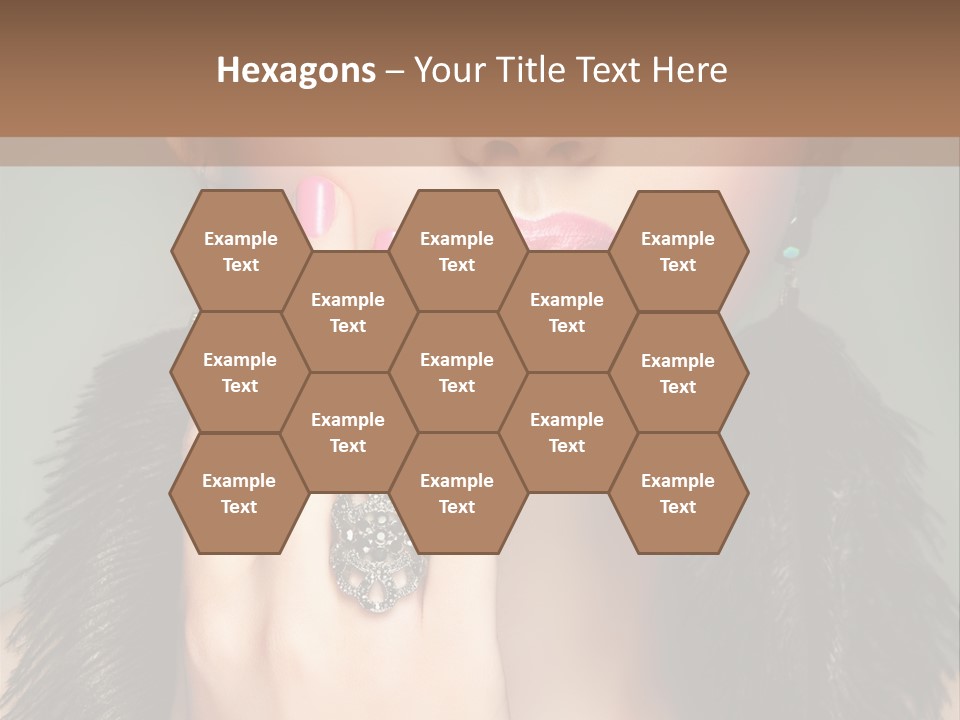 Caucasian Eye Elegance PowerPoint Template