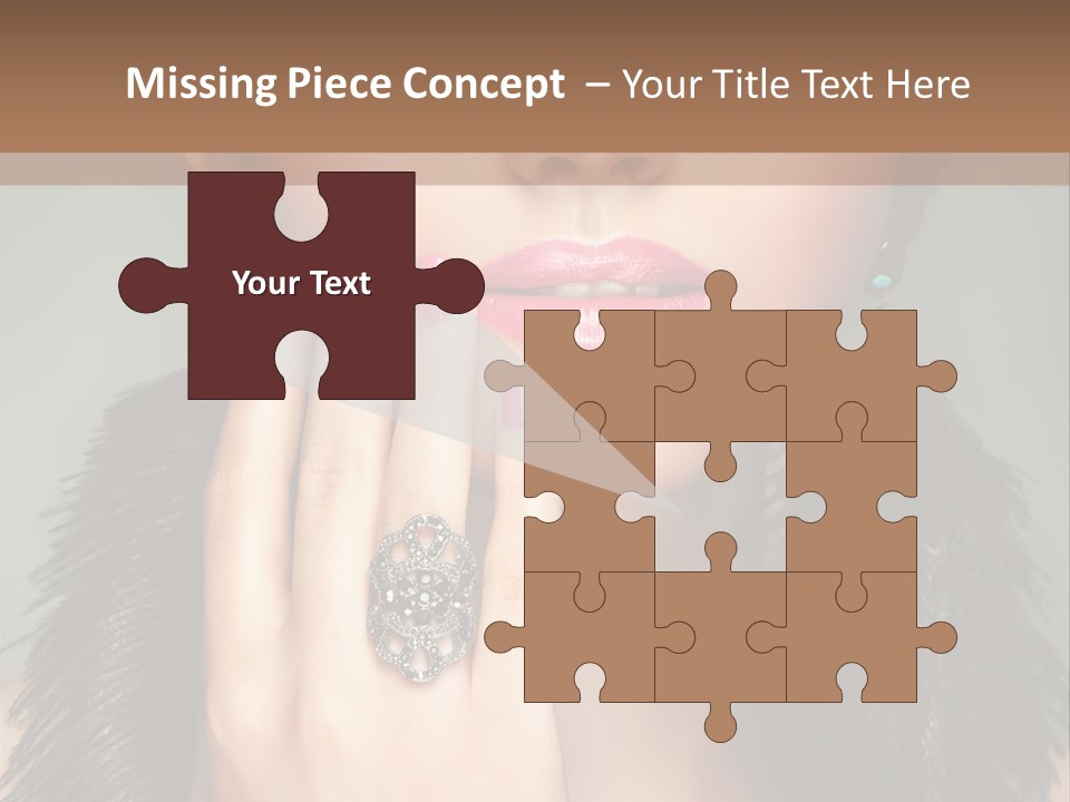 Caucasian Eye Elegance PowerPoint Template