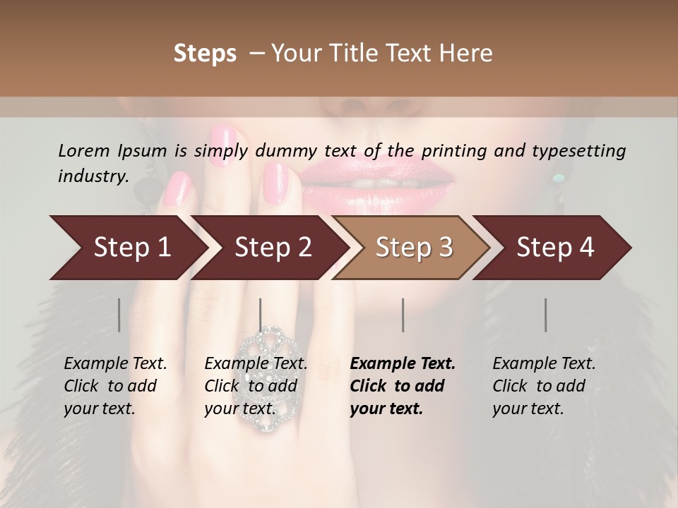 Caucasian Eye Elegance PowerPoint Template