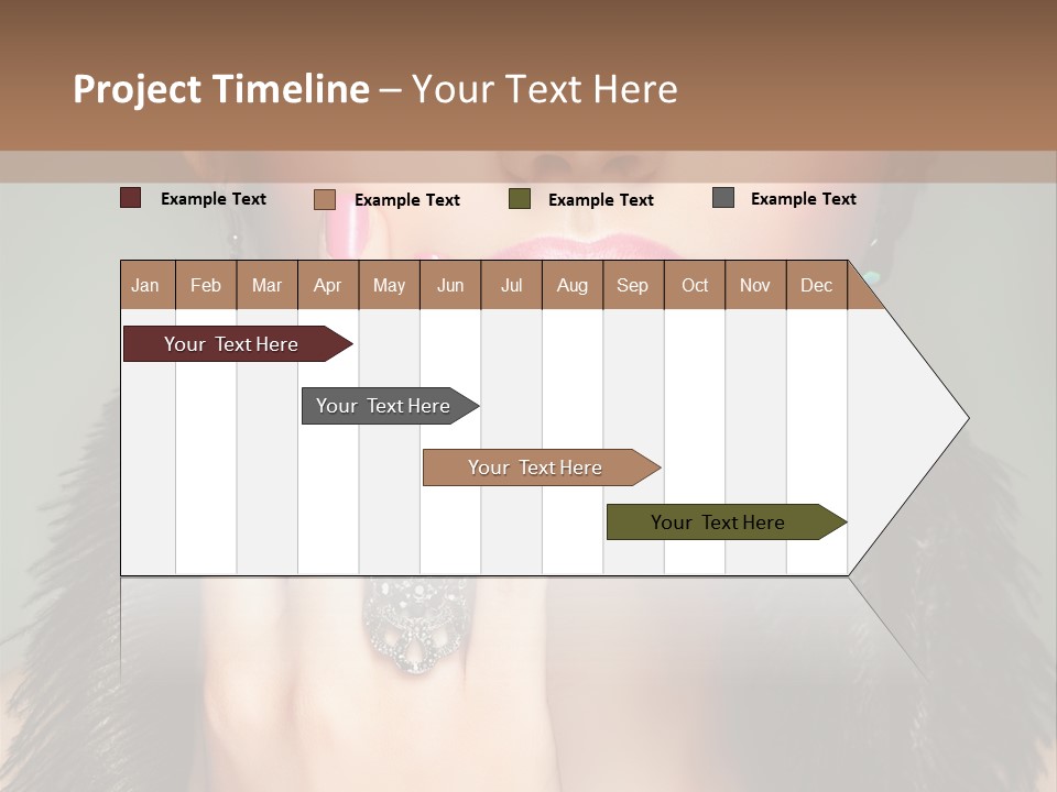 Caucasian Eye Elegance PowerPoint Template