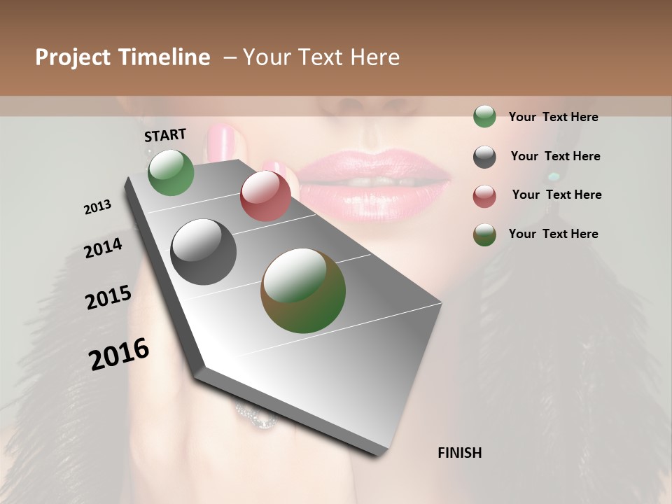 Caucasian Eye Elegance PowerPoint Template