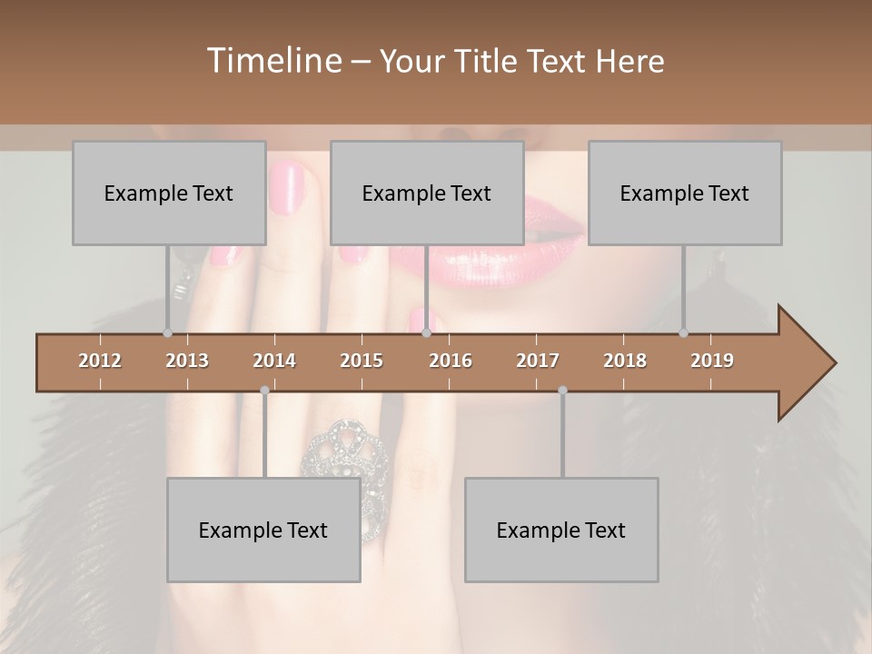 Caucasian Eye Elegance PowerPoint Template