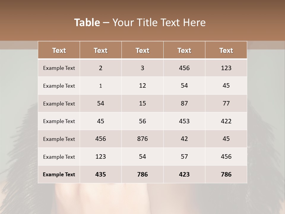 Caucasian Eye Elegance PowerPoint Template