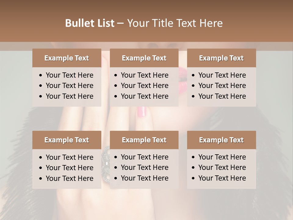 Caucasian Eye Elegance PowerPoint Template