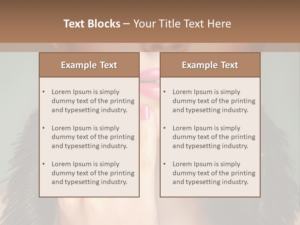 Caucasian Eye Elegance PowerPoint Template