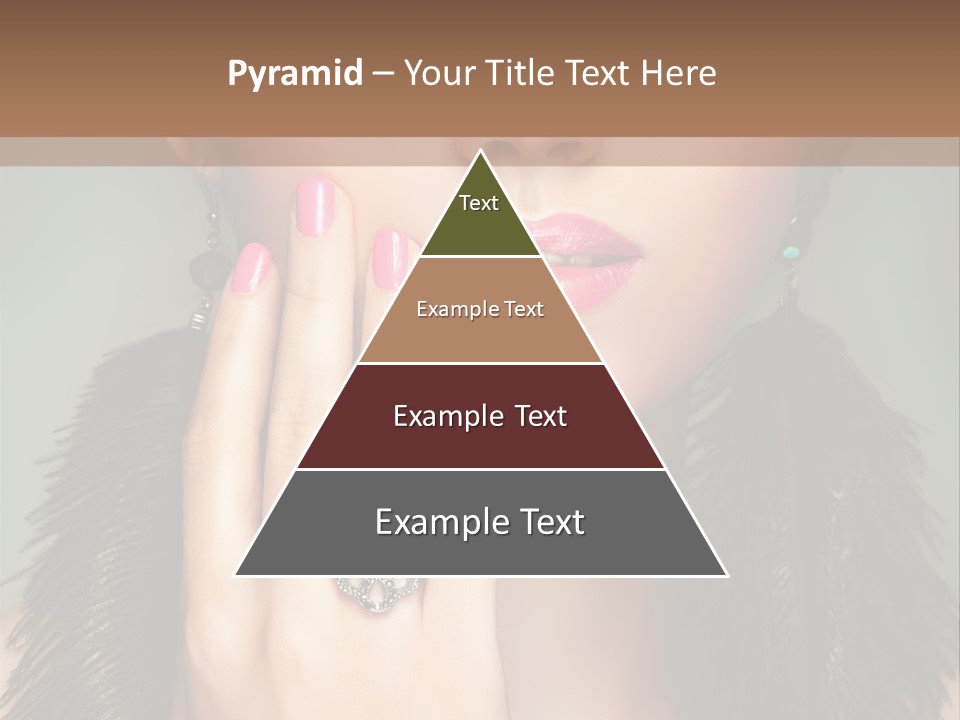 Caucasian Eye Elegance PowerPoint Template