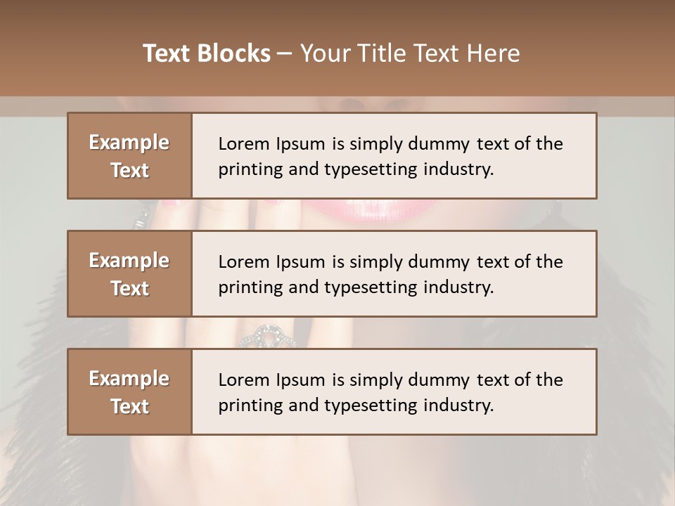 Caucasian Eye Elegance PowerPoint Template