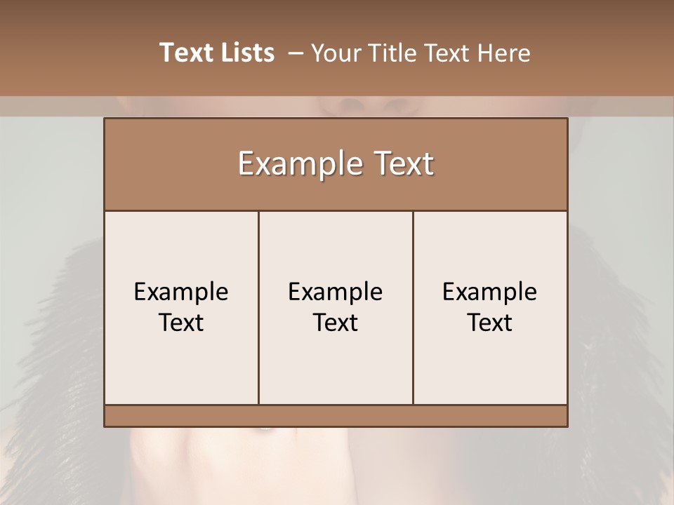 Caucasian Eye Elegance PowerPoint Template