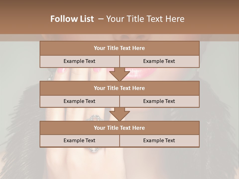 Caucasian Eye Elegance PowerPoint Template