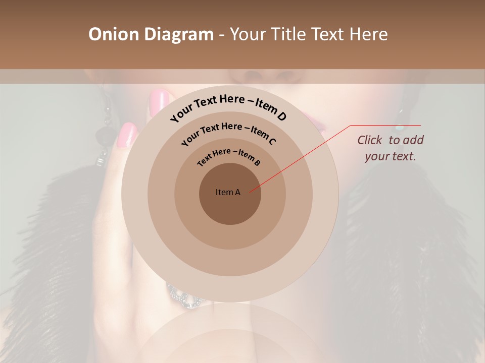 Caucasian Eye Elegance PowerPoint Template