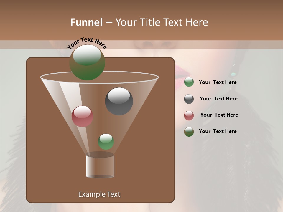 Caucasian Eye Elegance PowerPoint Template