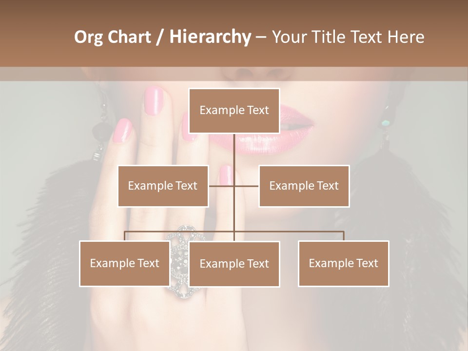 Caucasian Eye Elegance PowerPoint Template