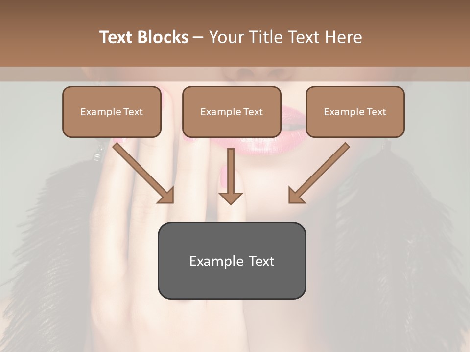 Caucasian Eye Elegance PowerPoint Template