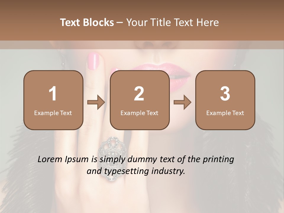 Caucasian Eye Elegance PowerPoint Template