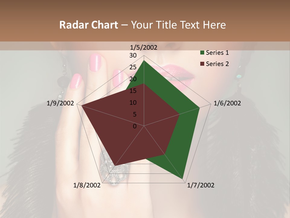 Caucasian Eye Elegance PowerPoint Template