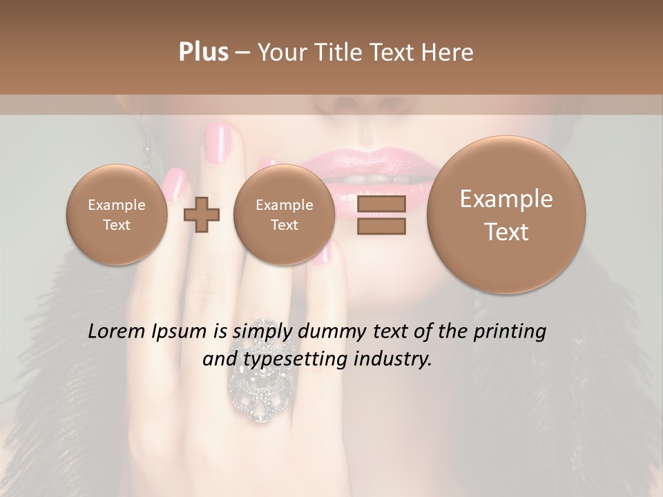 Caucasian Eye Elegance PowerPoint Template