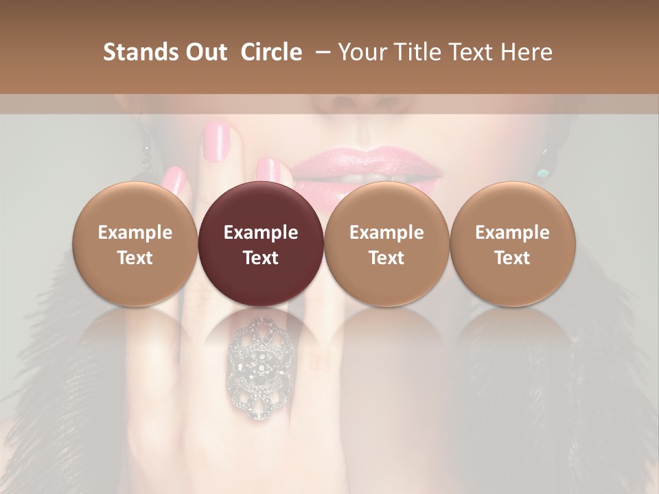 Caucasian Eye Elegance PowerPoint Template