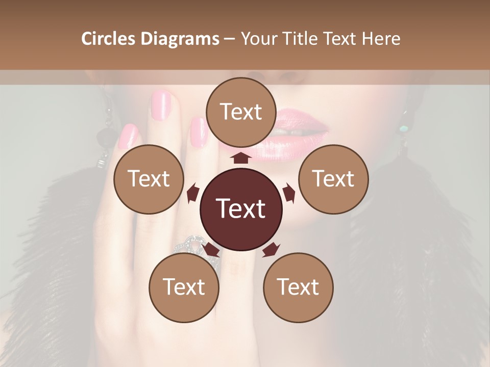 Caucasian Eye Elegance PowerPoint Template