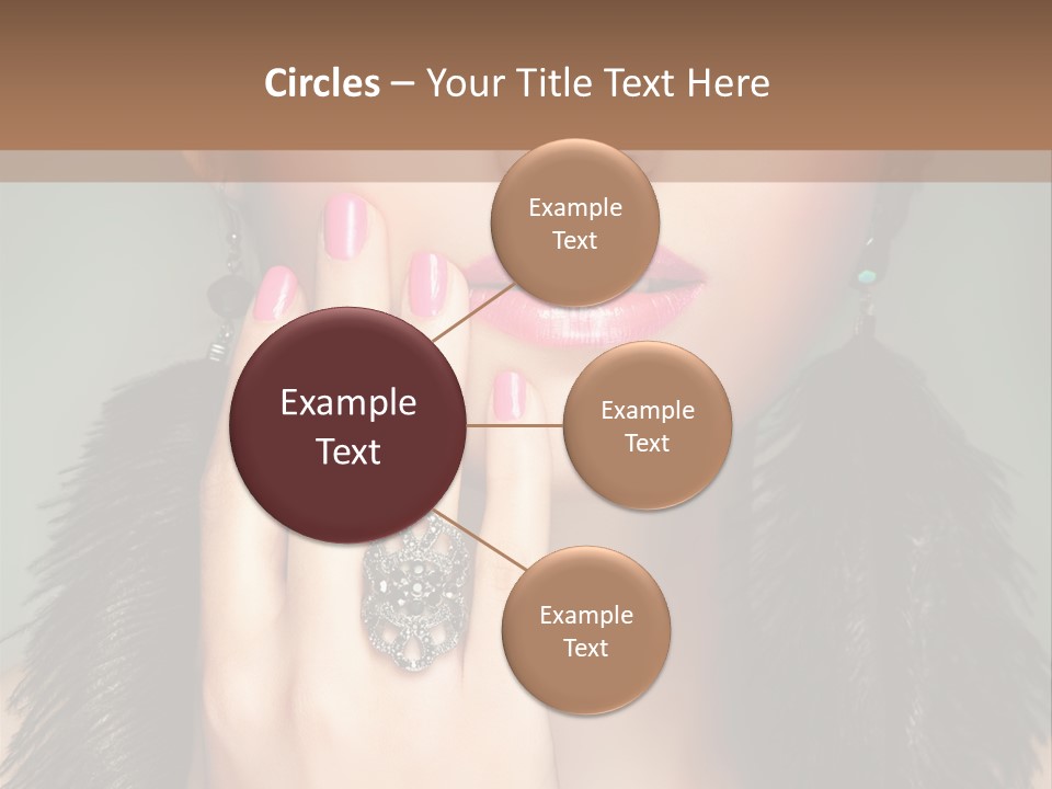 Caucasian Eye Elegance PowerPoint Template