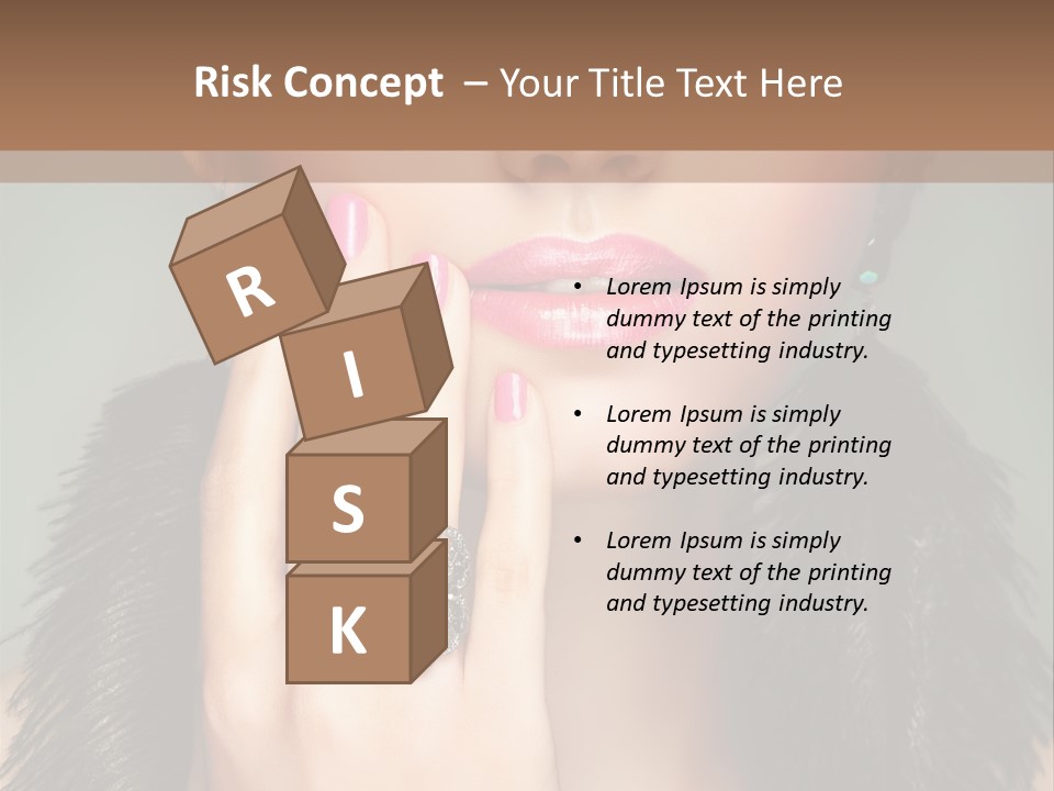 Caucasian Eye Elegance PowerPoint Template