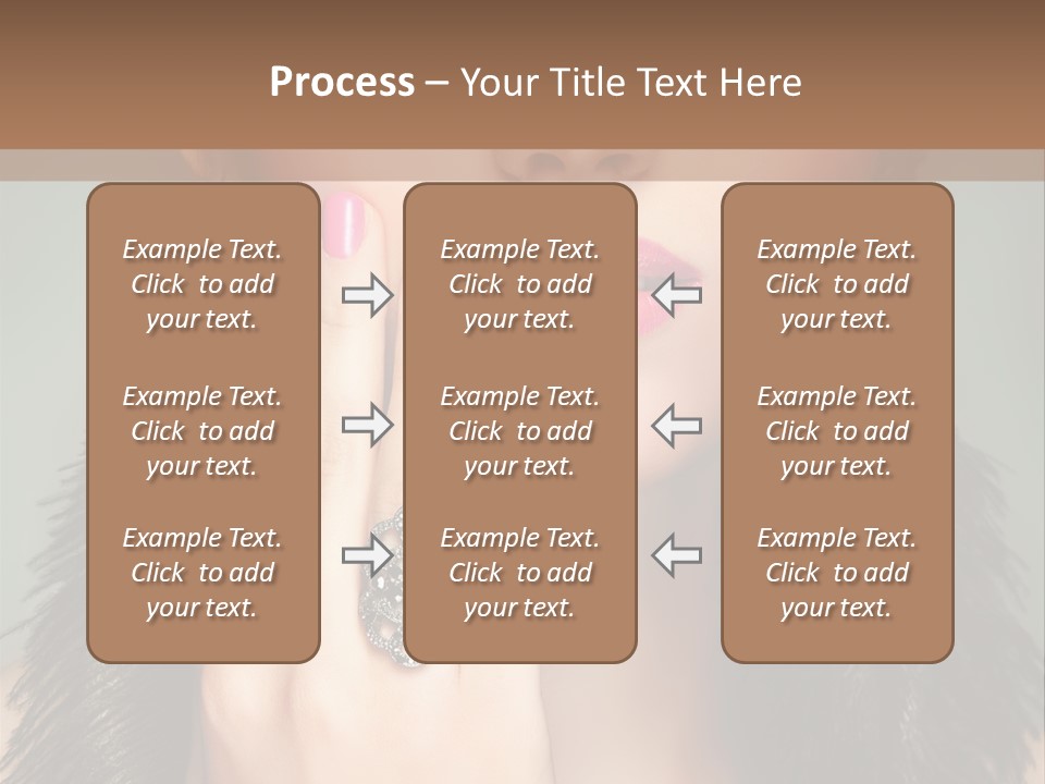 Caucasian Eye Elegance PowerPoint Template