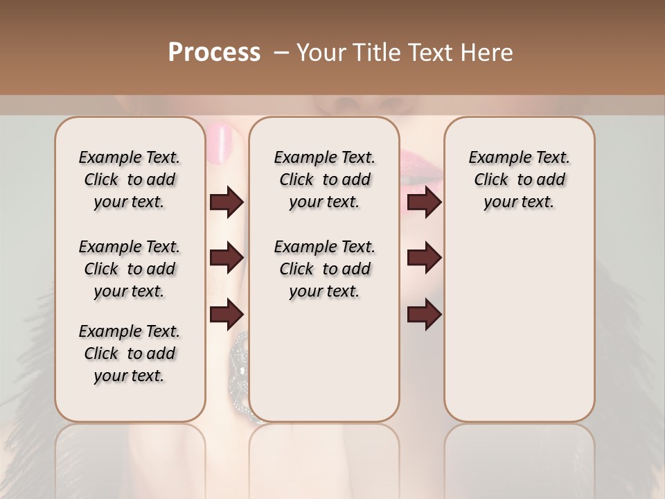 Caucasian Eye Elegance PowerPoint Template