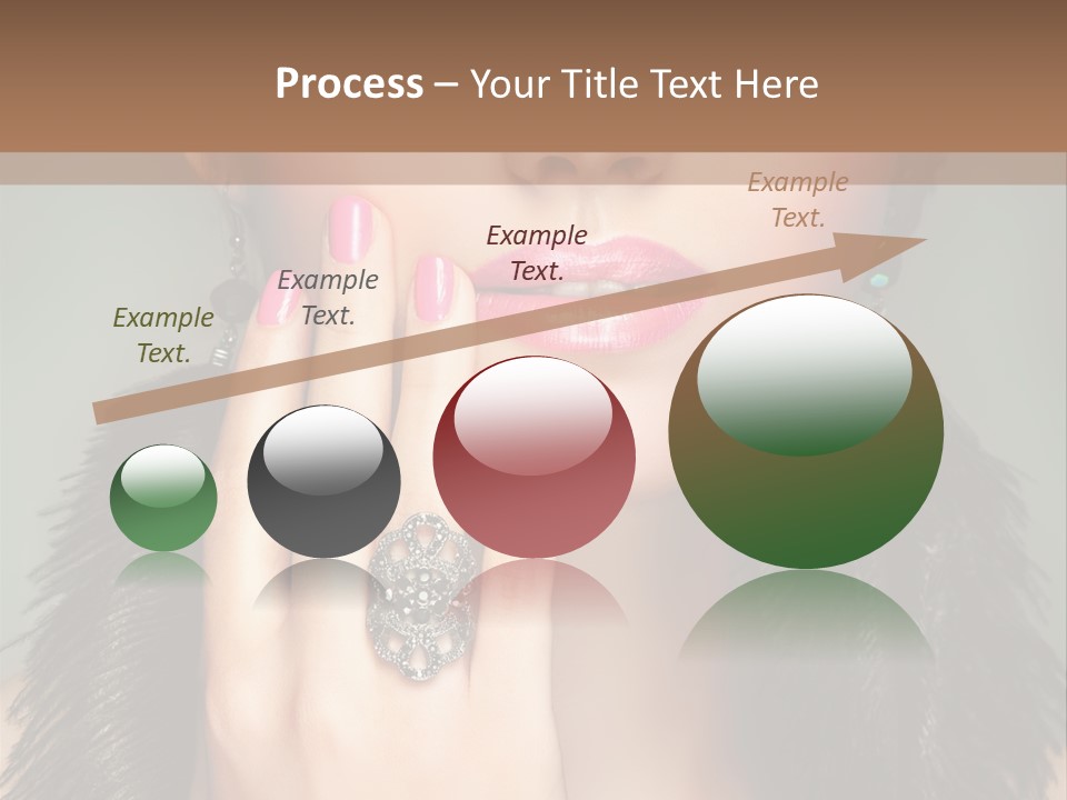 Caucasian Eye Elegance PowerPoint Template