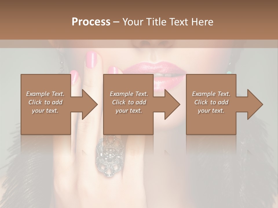 Caucasian Eye Elegance PowerPoint Template